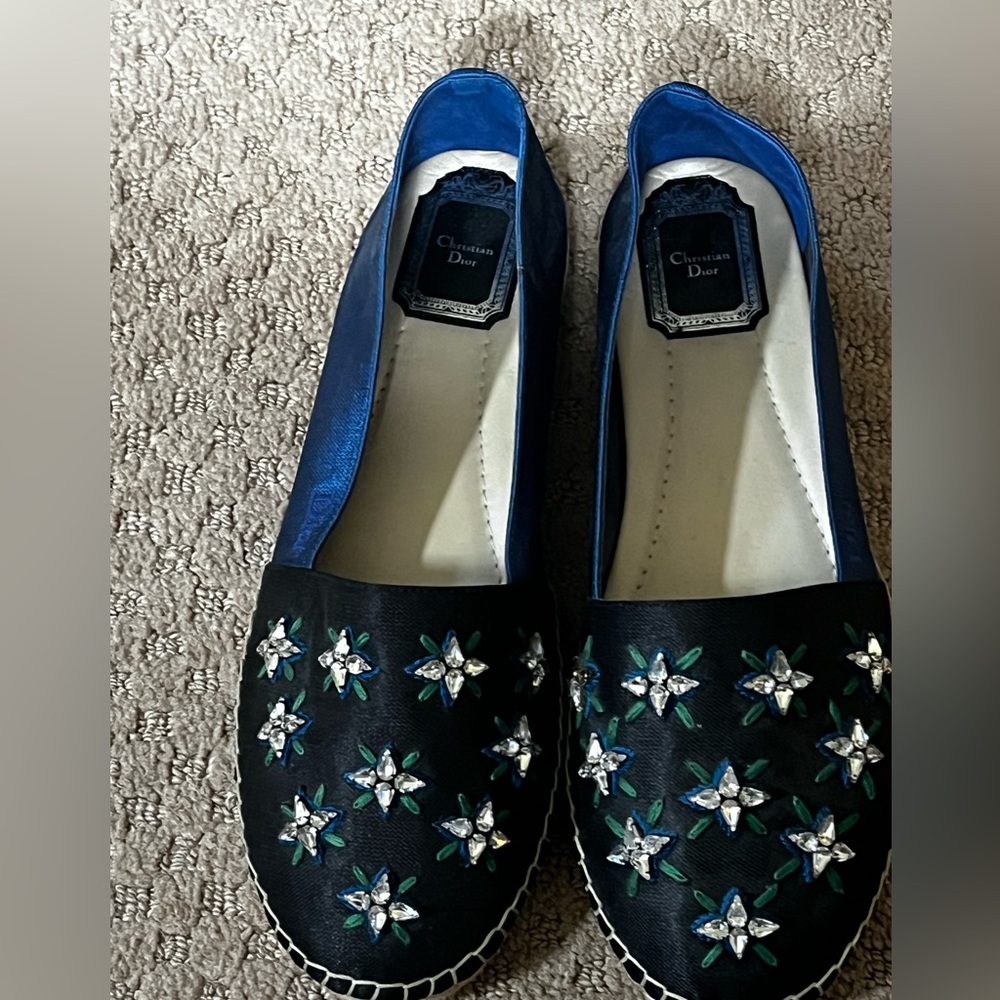 Christian Dior Embellished Espadrilles 38.5 NWD - Picture 2 of 9
